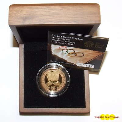 2008 Gold Proof Olympic Games Handover Ceremony £2